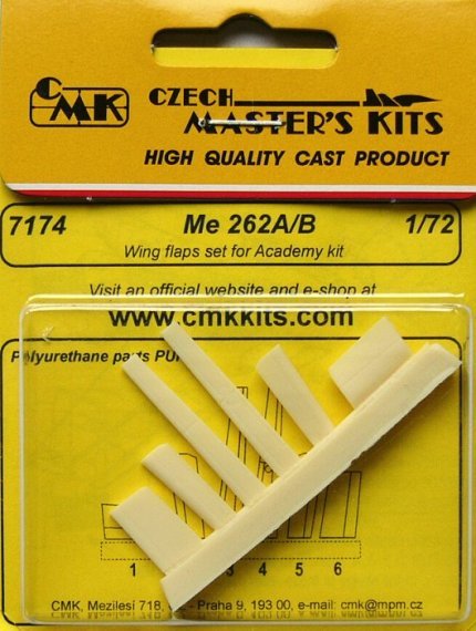 1/72 Me 262A/B Wing flaps set (ACAD)