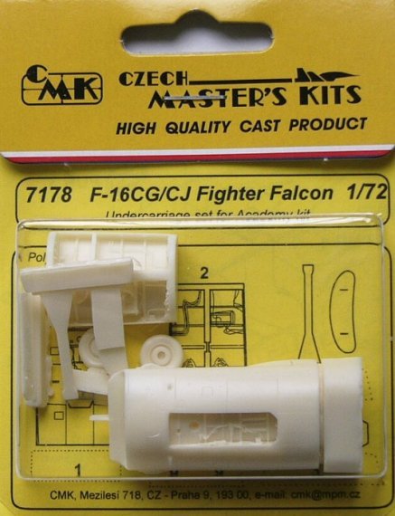 1/72 F-16 CG/CJ Fighter Falcon  Undercarr. (ACAD)