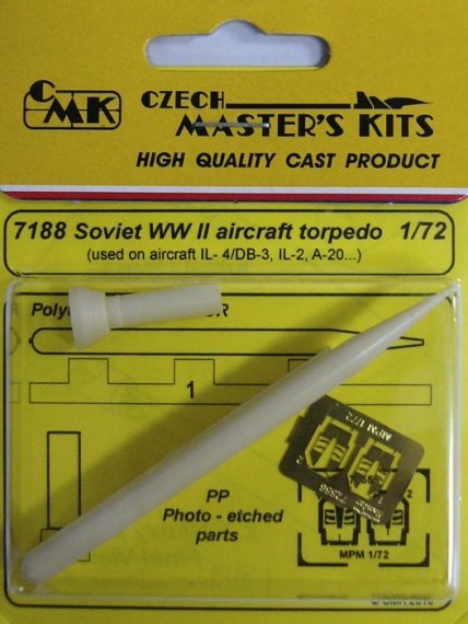 1/72 Soviet WWII aircraft torpedo