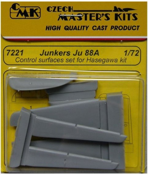 1/72 Junkers Ju 88A control surfaces (HAS)