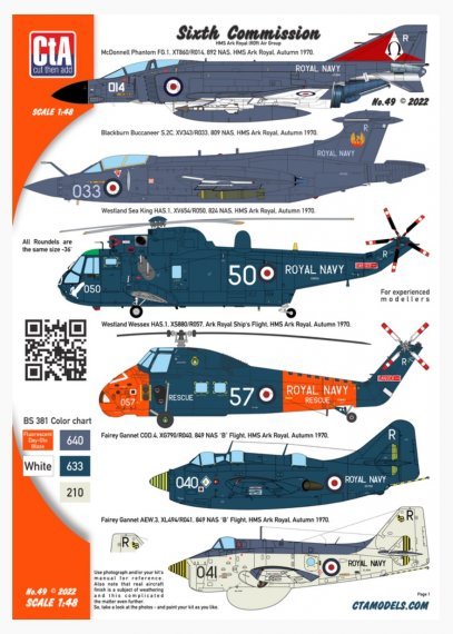 1/48 Sixth Comission Hms Ark Royal Air Group