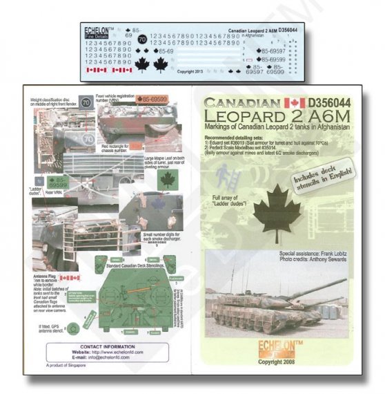 Echelon FD Leopard 2 A6M Canadien 1/35