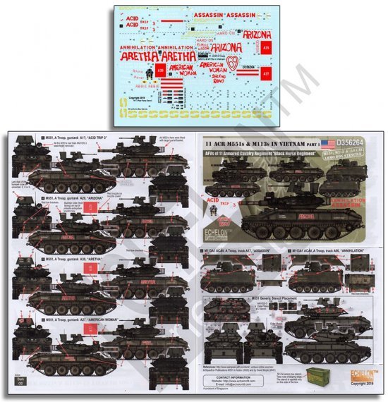 1/35 11 ACR M551 Sheridans & APC M113s in Vietnam