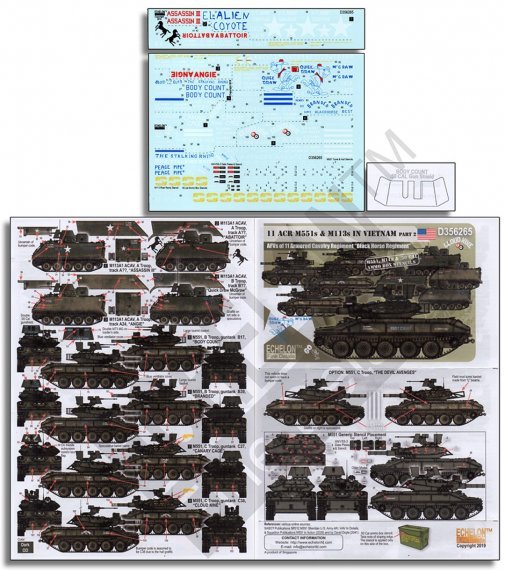 1/35 11 ACR M551 Sheridans & APC M113s in Vietnam