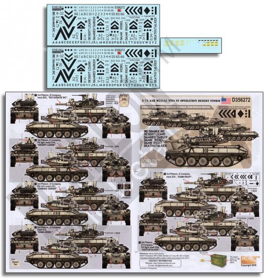 1/35 3-73 AAR M551A1 TTSs IN OPERATION DESERT STORM