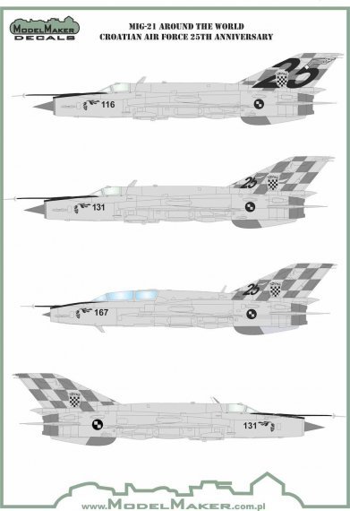1/72 Mikoyan MiG-21bis/MiG-21UM Croatian Air Force