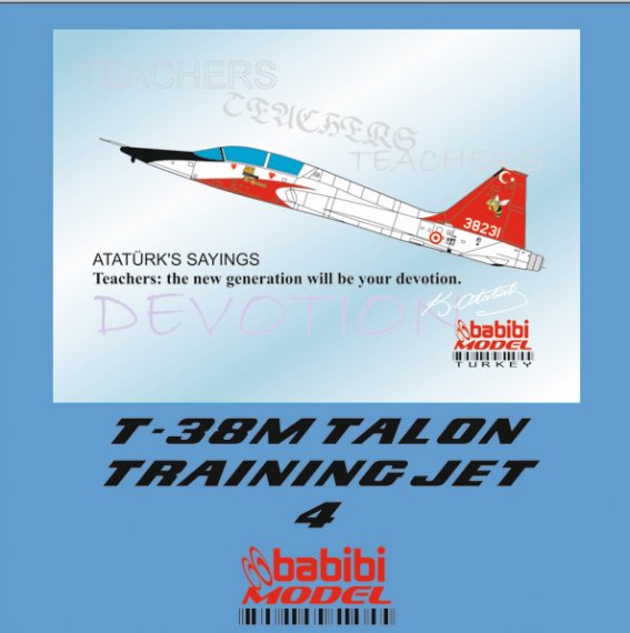 1/72 T-38M Talon Training Jet New Sch Decal Set