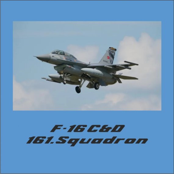 1/72 F-16C/F-16D Fighting Falcon 161 sq New Tail Decal Set