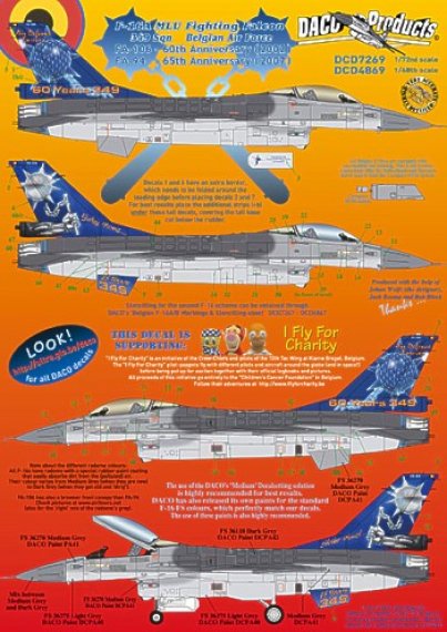 Daco Products F-16A MLU Fighting Falcon 1/48 Arm�e belge