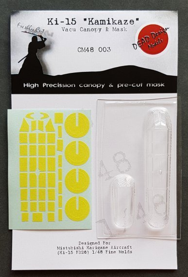 1/48 Mitsubishi Ki-15 Kamikaze Vacu Canopy & Mask