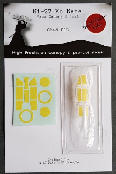 1/48 Nakajima Ki-27 Ko Vacu Canopy & Mask