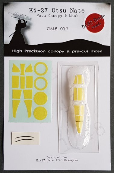 1/48 Nakajima Ki-27 Otsu Vacu Canopy & Mask