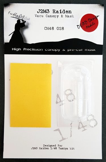 1/48 Mitsubishi J2M3 Vacform Canopy & Mask