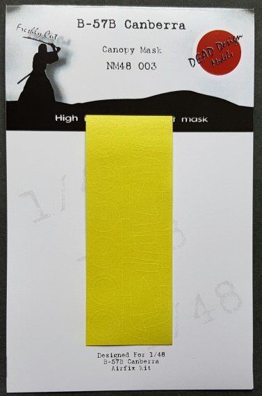 1/48 BAC/EE B-57B/G Canberra canopy paint mask