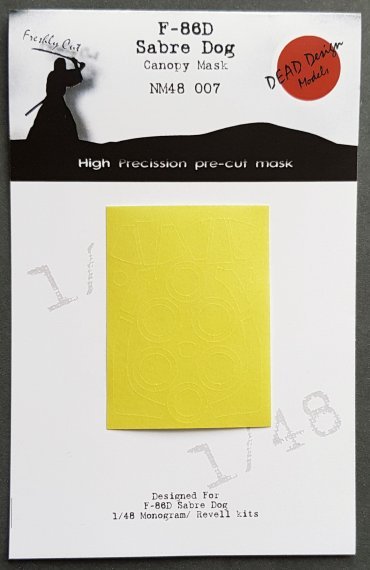 1/48 North-American F-86D Sabre Sabre Dog canopy paint mask