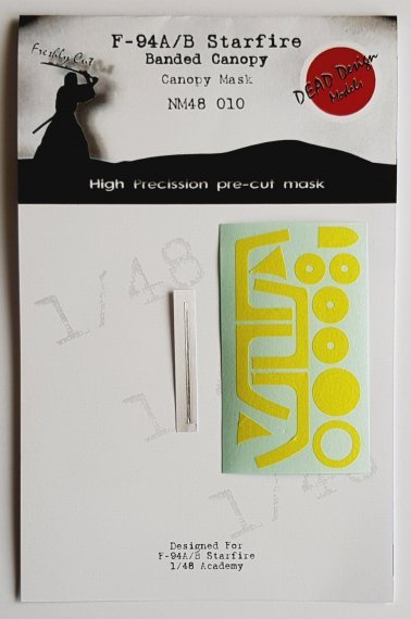 1/48 Lockheed F-94A/F-94B Banded Canopy mask
