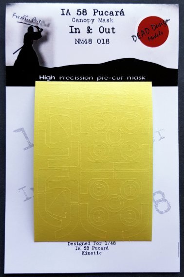 1/48 F.M.A. IA-58A Pucara canopy paint masks