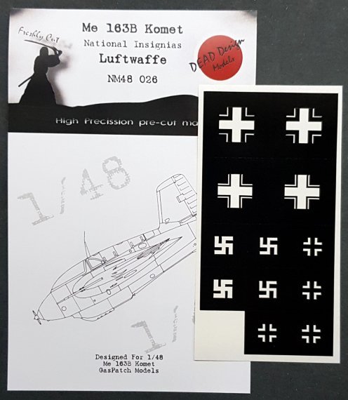 1/48 Messerchmitt Me-163B Komet national insignia masks