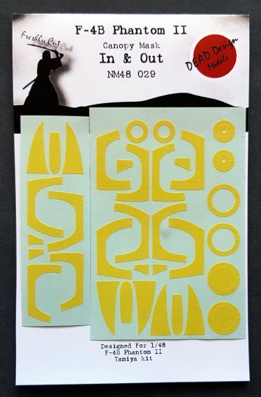 1/48 McDonnell F-4B Phantom II canopy inside and outside masks