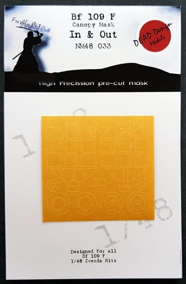 1/48 Messerschmitt Bf-109F-4 canopy paint masks
