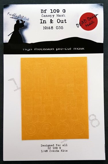1/48 Messerschmitt Bf-109G-6 canopy paint masks