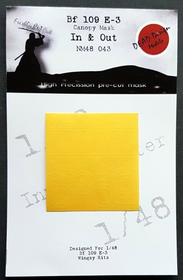 1/48 Messerschmitt Bf-109E-3 canopy masks