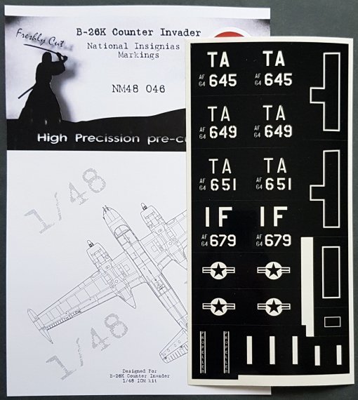 1/48 Douglas B-26K Invader National Insignia paint masks
