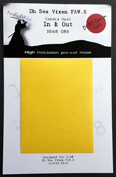 1/48 De Havilland Sea Vixen interior and exterior canopy masks