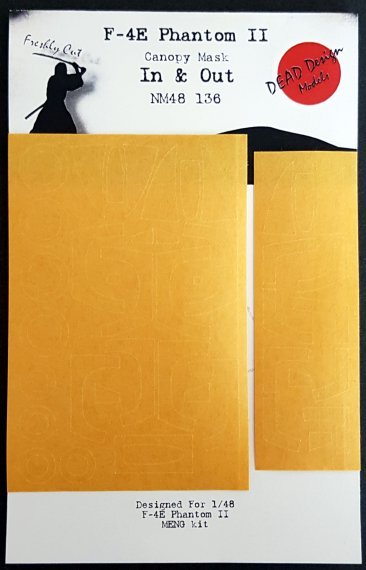 1/48 McDonnell F-4E Phantom II inside and outside canopy masks