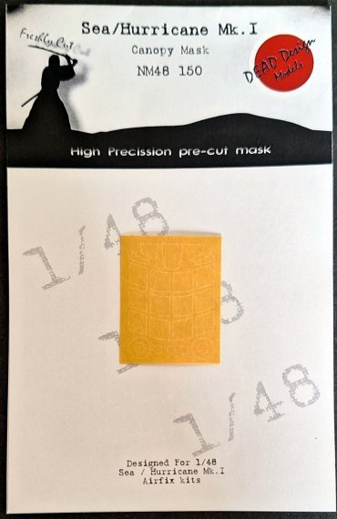 1/48 Hawker Sea Hurricane Mk.I canopy masks for Airfix