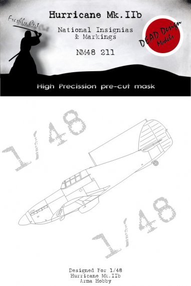 1/48 Hurricane Mk.IIb National Insignia mask for Arma Hobby