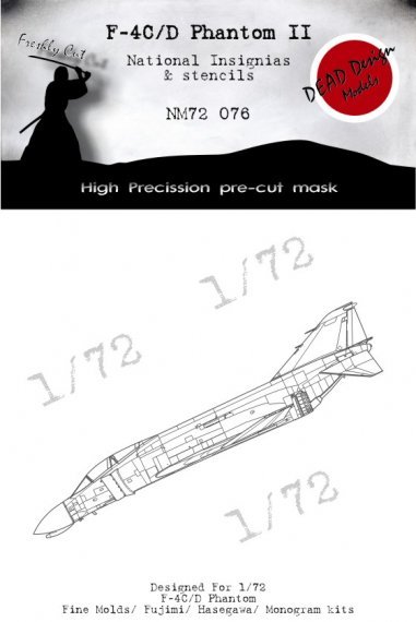 1/72 McDonnell F-4C/D Phantom II National Insignia masks