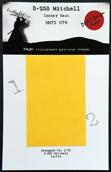 1/72 North-American B-25B Mitchell masks for Airfixix