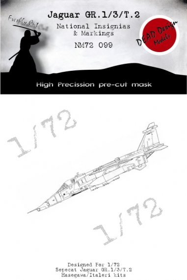 1/72 Jaguar GR.3/T.2 national insignia for Hasegawa and Italeri