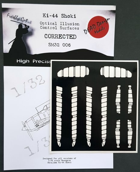 1/32 Nakajima Ki-44 Shoki Control Surfaces