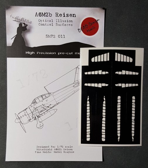 1/72 Mitsubishi A6M2b m.21 Reisen Control Surfaces