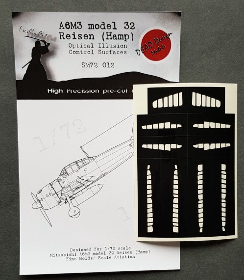 1/72 Mitsubishi A6M3 m.32 Reisen Control Surfaces