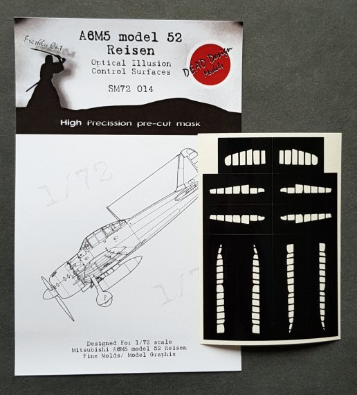 1/72 Mitsubishi A6M5 m.52 Reisen Control Surfaces
