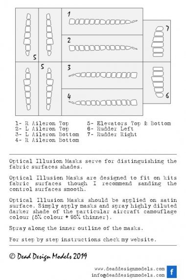 1/72 Mitsubishi A6M5 m.52 Reisen Control Surfaces