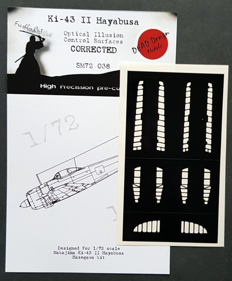 1/72 Nakajima Ki-43-II Hayabusa Control Surfaces