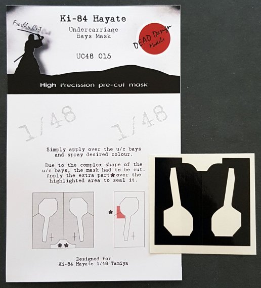 1/48 Nakajima Ki-84 Hayate undercarriage bay paint masks