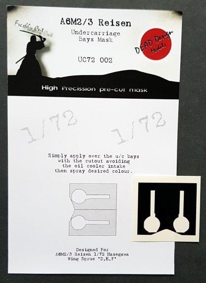 1/72 Mitsubishi A6M2/A6M3/A6M5 Zero undercarriage paint masks