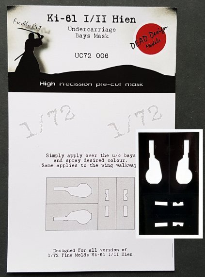 1/72 Kawasaki Ki-61-I Hien Undercarriage Bay paint Masks