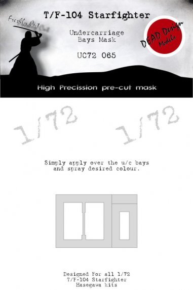 1/72 Lockheed F-104 Starfighter undercarriage wheel paint mask