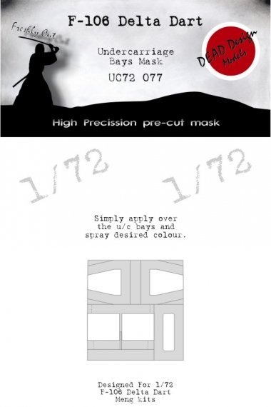 1/72 Convair F-106A Delta Dart undercarriage wheel bay mask