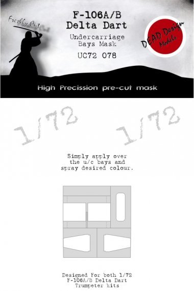 1/72 Convair F-106A Delta Dart undercarriage wheel bay mask