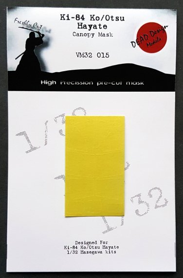 1/32 Nakajima Ki-84 Hayate canopy frame paint masks