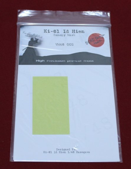 1/48 Kawasaki Ki-61 1d Hien canopy frame paint mask
