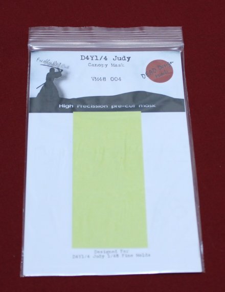 1/48 Yokosuka D4Y1/4 Suisei / Judy canopy paint frame mask