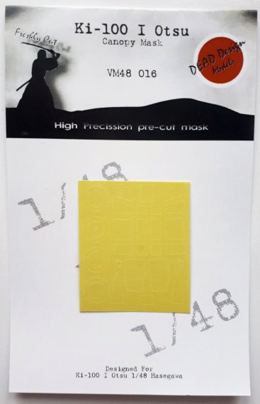 1/48 Kawasaki Ki-100 I Bubbletop canopy paint frame mask
